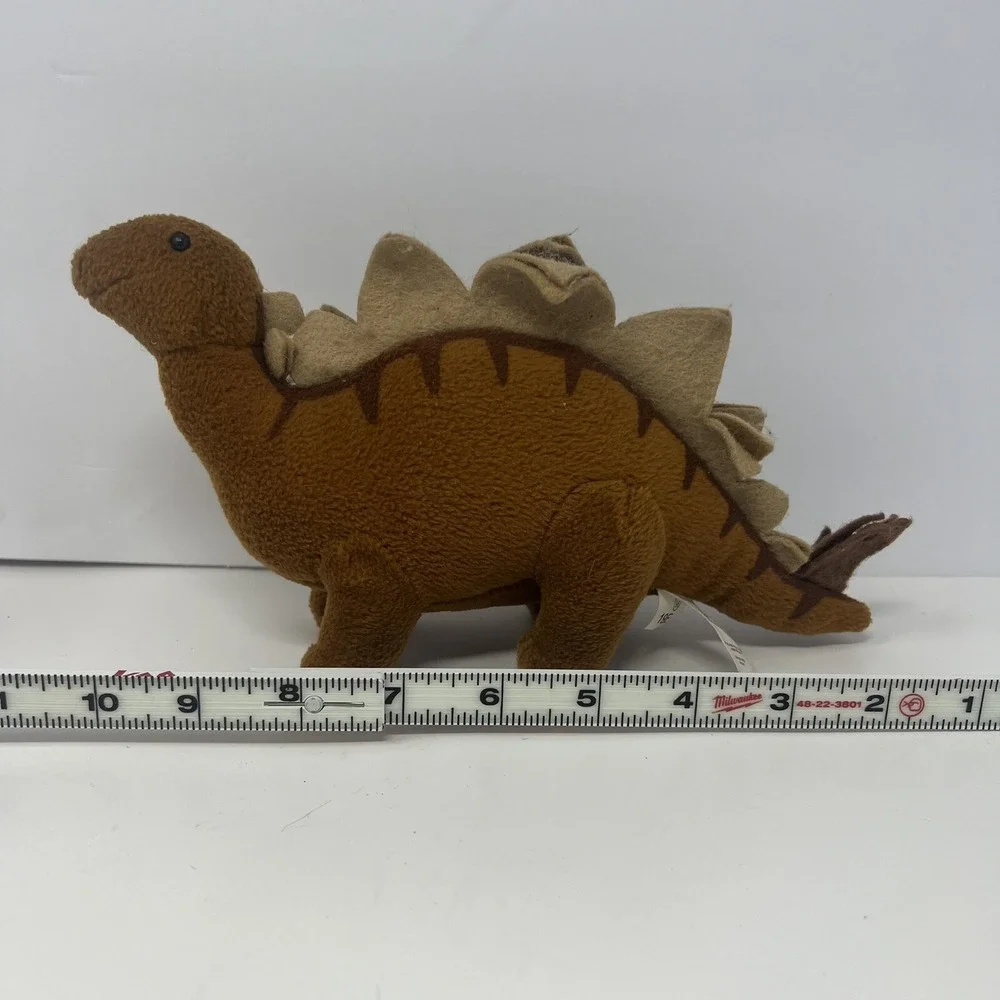 Vintage Dakin Brown Dinosaur‎ Plush Stuffed Animal Toy 9.5